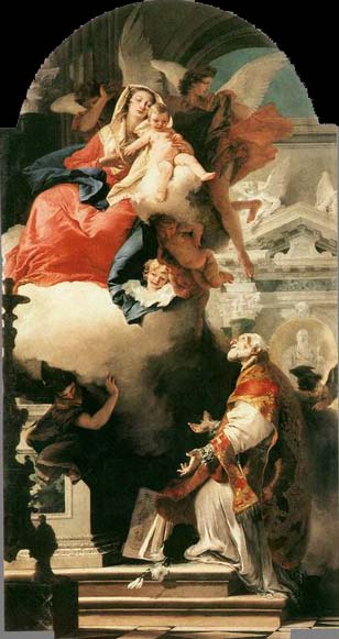 The Virgin Appearing to St Philip Neri